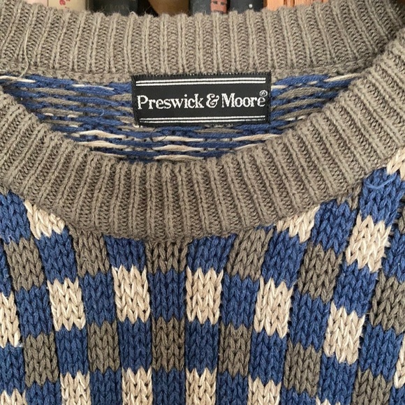 Vintage Checkered sweater : oversized Unisex - Picture 6 of 13